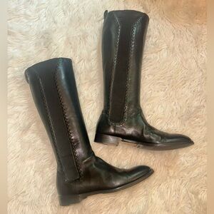 YVES SAINT LAURENT Women's Calfskin Knee High Boots